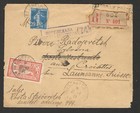 Wwi Serbia-france-switzerland- r  Censorship Cover  tresor Et Postes 504 -1918 