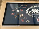 Bud Light Beer Nfl Football Teams Plastic Sign Bar Man Cave Packers Cowboys Kc