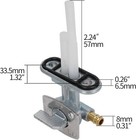 Valve Petcock Tank Switch   Line   Filter   Clips Long-necked Petcock