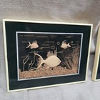 Set Of 2 - 3d Sand Art Fish Vintage Framed Wall Hangings 6 5x5 