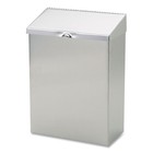 Hospeco Nd1e 8  Wall Mount Sanitary Napkin Receptacle - Stainless Steel New
