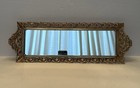 Vintage Hollywood Regency Oblong Vanity Mirror Tray Oblong 20    X 6 3 4    Filigree