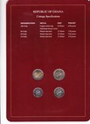 Coin Set Of All Nations Ghana Uncirculated 1991 10-100 Cedis Collection W stamp