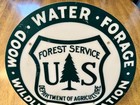 U s  Forest Service Department Of Agriculture Hard Plastic Circular Sign Marker