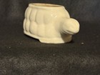 Vintage And Unique Pottery Ceramic White Turtle Planter Very Cute   