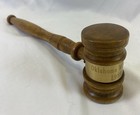 Vintage Wooden Gavel 10 5 Inches Oklahoma Mcc Sale 1989 Auctioneers Judges 