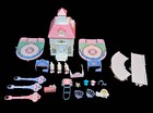 Vintage Fisher-price Precious Places Blue Ribbon Pony Stable With Extra s