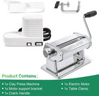 Electric Polymer Clay Press Machine Set dual Mode Clay Roller Machine clay Pasta