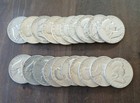  10 Face Value Benjamin Franklin Half Dollars 90  Silver   20 Coins   Barter Sl