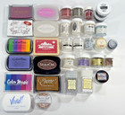 Varied Crafting Lot Of Embossing Powder Ink Pads   Embellishment Powder