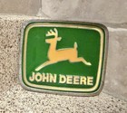 Nwt John Deere Green   Yellow Enamel Rectangular Belt Buckle Paul Frank