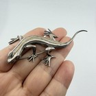Vintage 925 Sterling Silver Mexico Lizard Gecko Pin Brooch Jewelry 3   