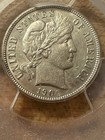 1906 Barber Dime Pcgs Au55 Struck Through Grease Error     Weak missing 6