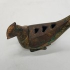Iron Incense Burner In The Shape Of A Bird     Japanese Vintage Metal Koro