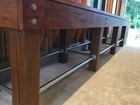 Wooden Work Table   Bench 35    X 39 5     h    x   16    