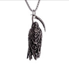 Grim Reaper Jewelry Vintage Look Sexy Death Standing Pendant Necklace