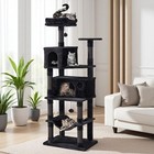 Tall Cat Tree Tower For Indoor Adult Large Cat goth Mau Condo best Gift For Cats
