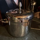 Silver Plated Insulated Ice Bucket With Lid  Barware Set - Vintage