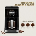 2-in-1 Coffee Maker With Grinder  3 Grind Settings  5-cup Programmable Brewer