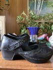 Dansko Black Leather Mary Jane Style Shoes Clogs Sz 39 8 5 9 Classic