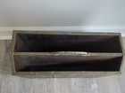 Vintage Brass Magazine Rack Mid Century Modern Metal Holder Old Home Decor