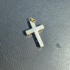 Glass Italian Millefiori  Mosaic Cross Charm