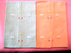 Cloth Napkins Vintage Lot Of 9 Mixed Various Colors Fabrics Some With Tags
