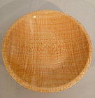 Turned Curly Maple Wood Bowl Handmade  Ooak   Beautiful  Signed
