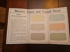 Vintage 1949 Benjamin Moore Stucco   Cement Paint Sample Brochure  Moore s