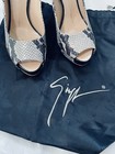 Giuseppe Zanotti Python Leather Peep Toe Nika Platform Pump Heels 6 5 36 5 Shoes