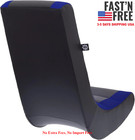 The Crew Furniture Classic Video Rocker Gaming Chair - Black blue - Kids teens