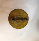 Antique German Graf Zeppelin Airship Brass Badge Pin Back Orig 1928 Lakehurst