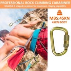 Heavy Duty Alloy Steel Auto-locking Climbing Carabiner 45kn Twist Lock Carabiner