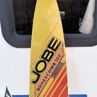 Vintage Jobe Honeycomb Slalom Water Ski Black Orange Duck Spit Yellow