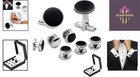 Durable Stainless Steel Cufflinks And Shirt Studs In Exquisite Packaging - 8pcs