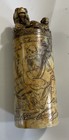 Vintage Chinese Carved Stone Seal Stamp With Rams