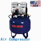 110v 850w Portable Dental Medical Air Compressor Oil Free Tank Noiseless New Top