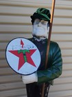 Texaco Motor Oil Man Display Statue Metal Sign Gas Gasoline Oil
