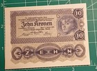Austria 10 Kronen Banknote 1922 P 75