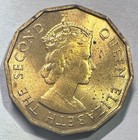 1953 Seychelles 10 Cents  Unc bu