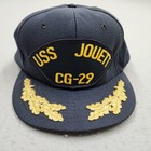Vintage United States Navy Hat Mens Uss Jouett Cg-29 Military Usn Usa Flaws Read