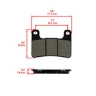 Front And Rear Brake Pads For Kawasaki Zx10r Ninja Zx-10r Zx1000 2011-2015