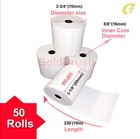 3-1 8  X 230  Thermal Paper Receipt Rolls White 50 Rolls Pos Cash Register Tape 