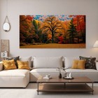 Autumn Tree Landscape Canvas Print Wall Art 60x30 Unframed Modern Home Decor