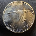 Canada Silver 3 Coinlot 1967 Goose Dollar Lynx Quarter 1968 Icg Au58 Dime