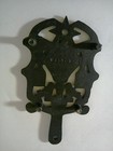 Vintage 1950 s Wilton Cast Iron Trivet Featuring Pa Dutch Design 5 25  Mini