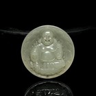 Antique Chinese Qing Dynasty 1644-1911  Jade Maitreya Buddha Pendant   