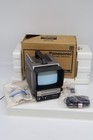 Vintage Panasonic Tr-5041p Portable B w Tv Tested Works Box Accessories