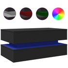 Coffee Table With Led Lights Accent Sofa Side Living Room Furniture Vidaxl