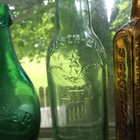 Anheuser Busch With Bold Emb Eagle Aqua 1917 Pre Prohibition Era Beer Bottle